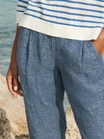 Solid Basic Capri Pants