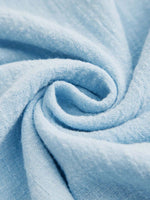 V Neck Solid Half Sleeves with Buttons Casual Blouse & Tops