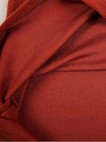 Solid Color V-neck Long Sleeve Comfy Casual Blouse