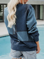 Loose Casual Cat Crew Neck Sweatshirt