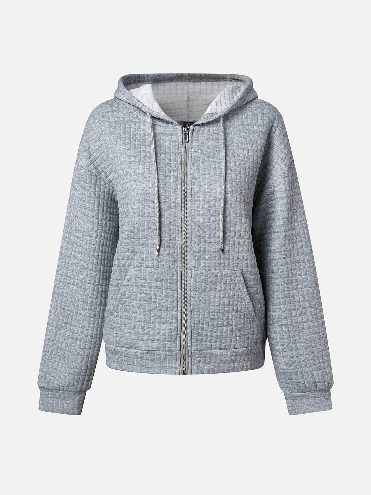 Plain Zipper Hoodie Casual Jacket