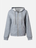 Plain Zipper Hoodie Casual Jacket