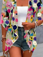 Floral Print Comfy Jacket