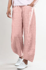 Women's Solid Color with Pockets Summer Loose Pants