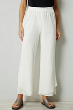 Ladies Solid Color Stretch Casual Loose Pants
