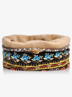 Stripe Print Outdoor Windproof Warmer Hat