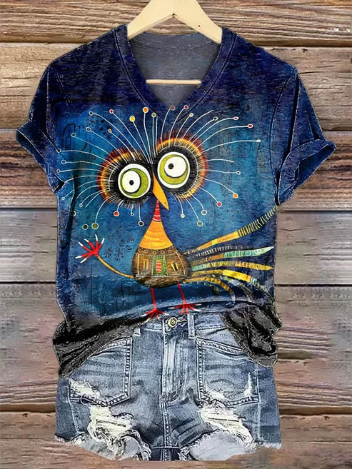 Casual Vintage InspiredCrew Neck Short Sleeve Everyday T Shirt