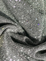 Plain Glitter Mid-long Loose Jacket