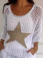 Baggy Round Neck Long Sleeve Tops