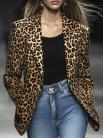 Leopard Long Sleeve Blazer