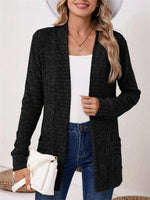 Vintage Plain Long Sleeve Comfy Knit Cardigan