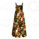 Daisy Cat? Garden Wide Straps Maxi Dress