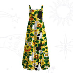 Daisy Cat? Garden Wide Straps Maxi Dress