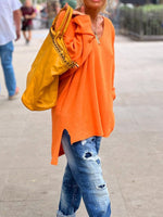 V-neck Regular Fit Long Sleeves Casual Sweater