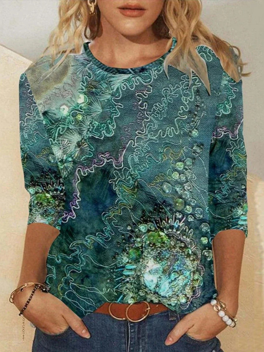 Vintage Abstract Pattern T-Shirt