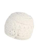 Women's Winter Flower Beanie Hat