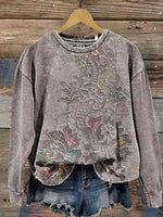 Vintage Floral Sweatshirt