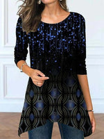 Casual Ethnic Crew Neck T-Shirt