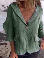 Casual Plain Lapel Collar Semi Formal Jacket