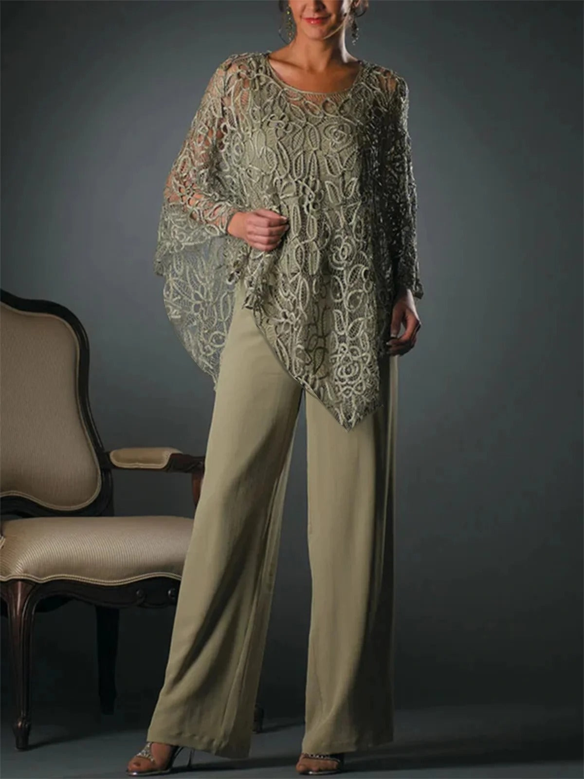 Plain Party Going Out Two Piece Set Long Sleeve Elegant Spring/Fall Matching Set