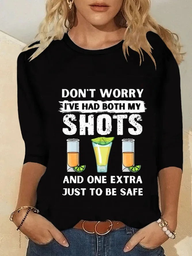 Letter Print Casual Crew Neck Long Sleeves Sweatshirt